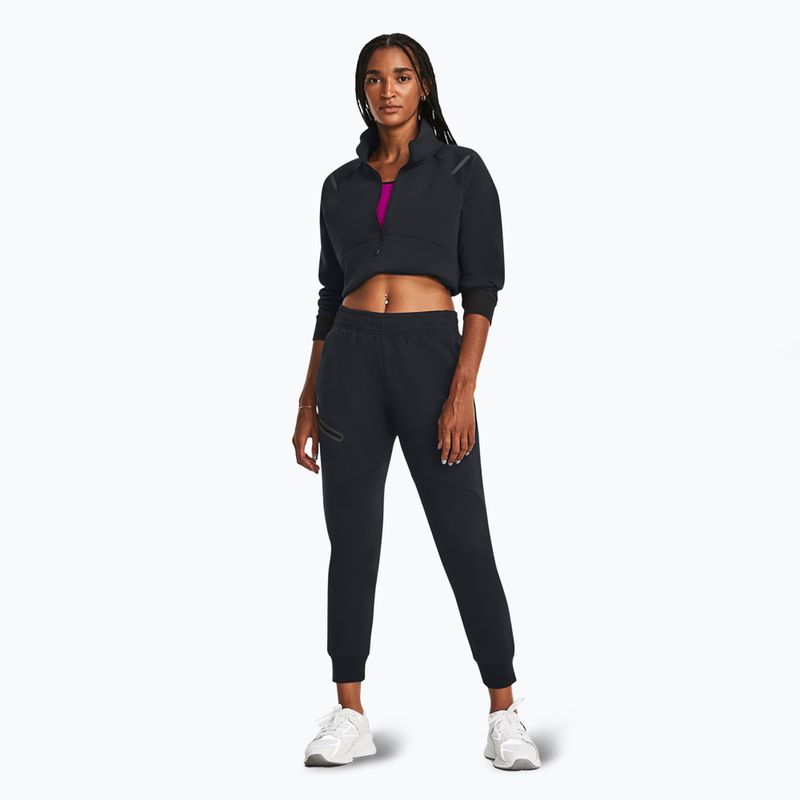 Дамски панталони Under Armour Unstoppable Fleece Jogger black/black 2