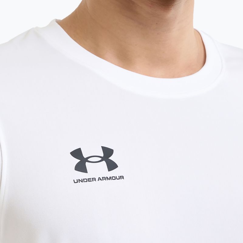 Мъжка футболна фланелка Under Armour Challenger Train бяла/черна 4