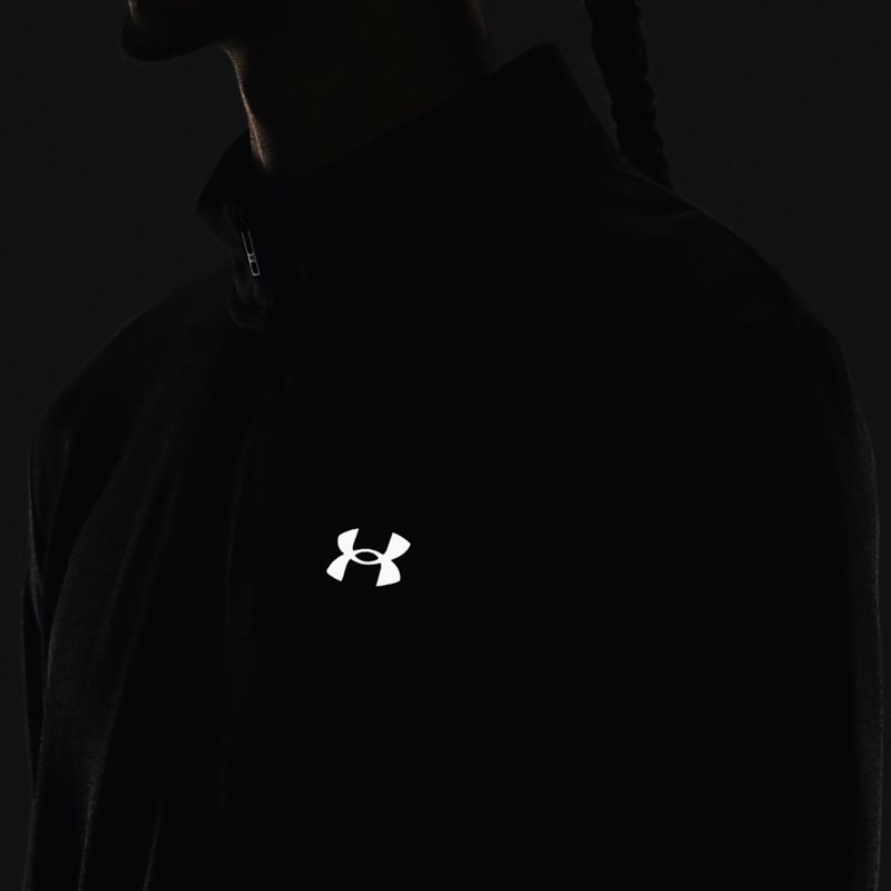 Мъжки Under Armour Seamless Stride 1/4 Zip black/reflective бягане с дълъг ръкав 6