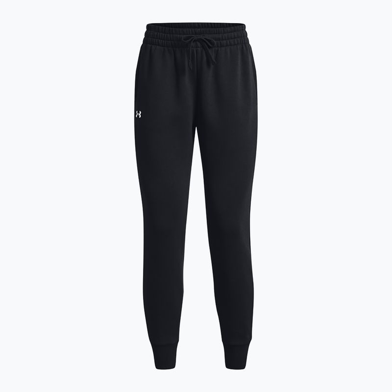 Дамски панталони Under Armour Rival Fleece dark black/white 6