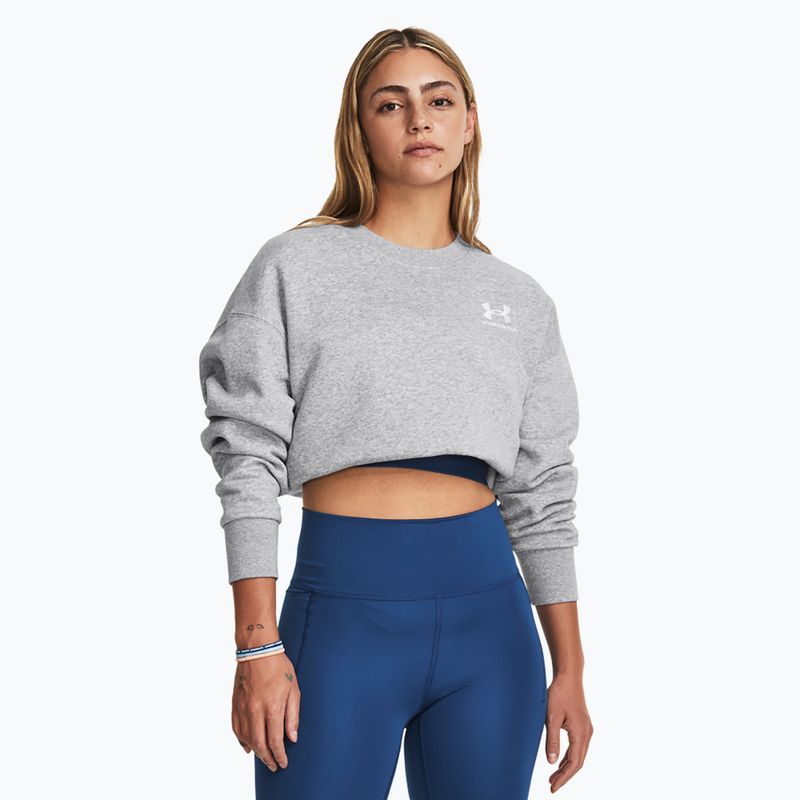 Under Armour дамски суитшърт Icon Fleece Crew mod gray light heather/white 6
