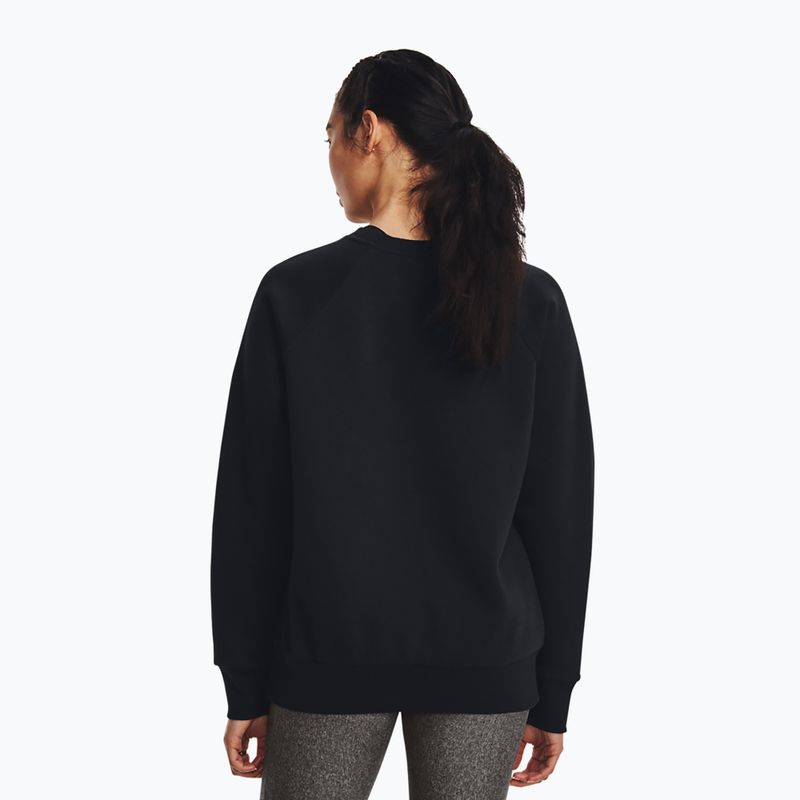 Дамски суитшърт Under Armour Rival Fleece Crew black/white 3