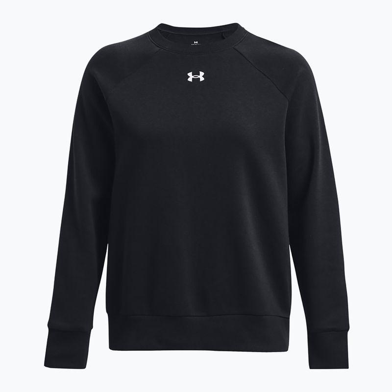 Дамски суитшърт Under Armour Rival Fleece Crew black/white 5