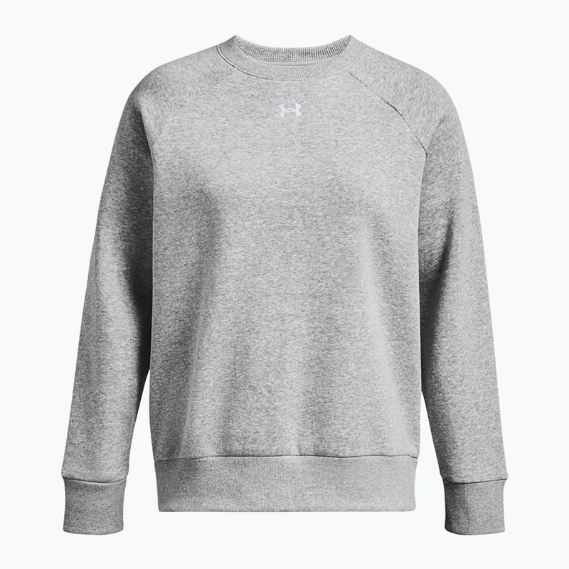 Дамски суитшърт Under Armour Rival Fleece Crew mod grey light heather/white 5