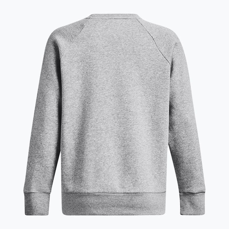 Дамски суитшърт Under Armour Rival Fleece Crew mod grey light heather/white 6