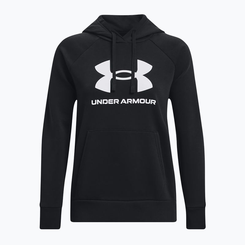 Дамски суитшърт Under Armour Rival Fleece Big Logo Hoody black/white 5