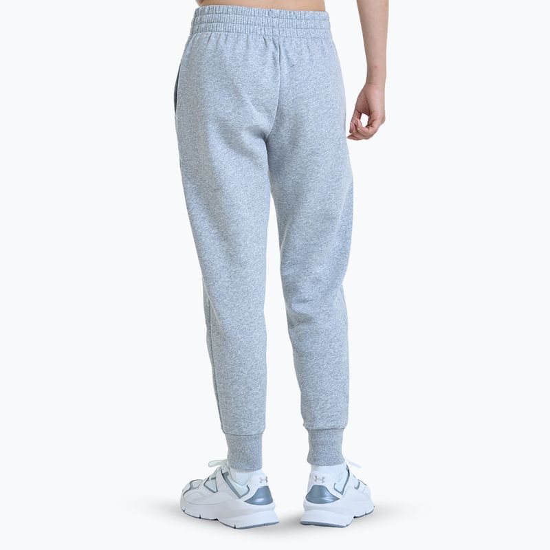 Under Armour дамски панталони Rival Fleece Joggers mod gray light heather/white 3