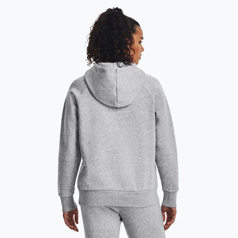 Дамски суитшърт Under Armour Rival Fleece Hoodie mod gray light heather/white 3