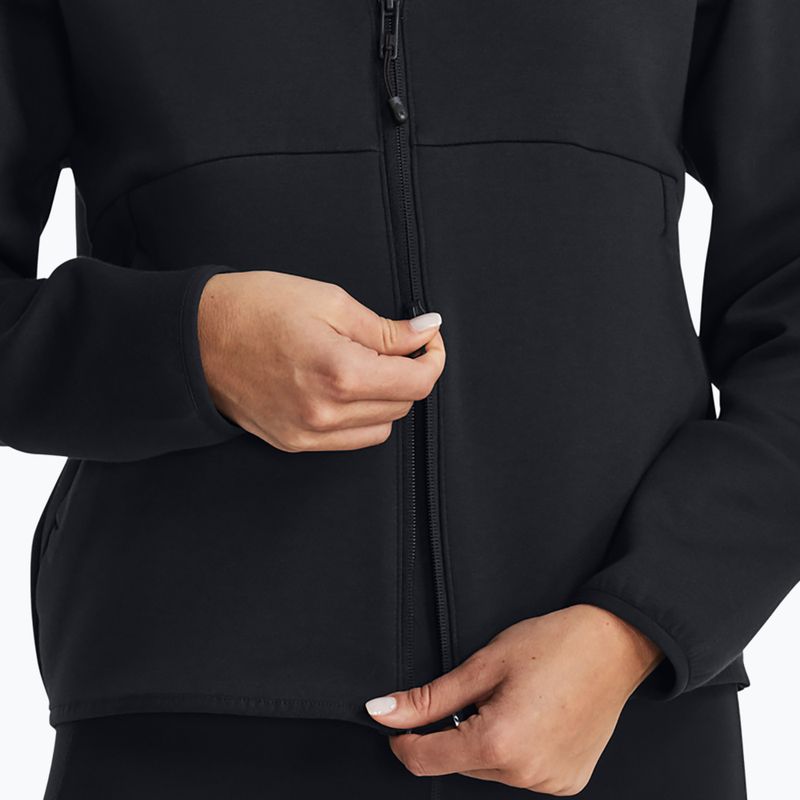 Дамски суитшърт Under Armour Unstoppable Fleece FZ black/black 4