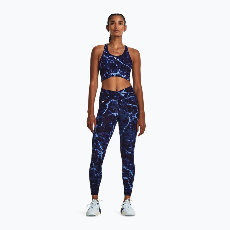 Дамски тренировъчен топ Under Armour Project Rock LG Crssover Top midnight navy/downpour gray/downpour gray 2