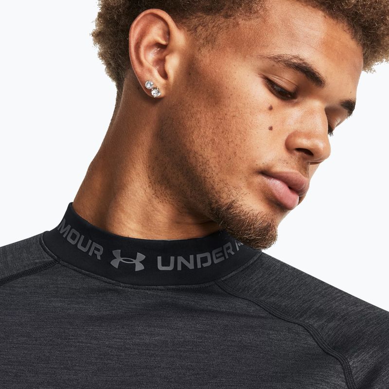 Мъжка тениска Under Armour ColdGear Twist Mock black/pitch gray 2