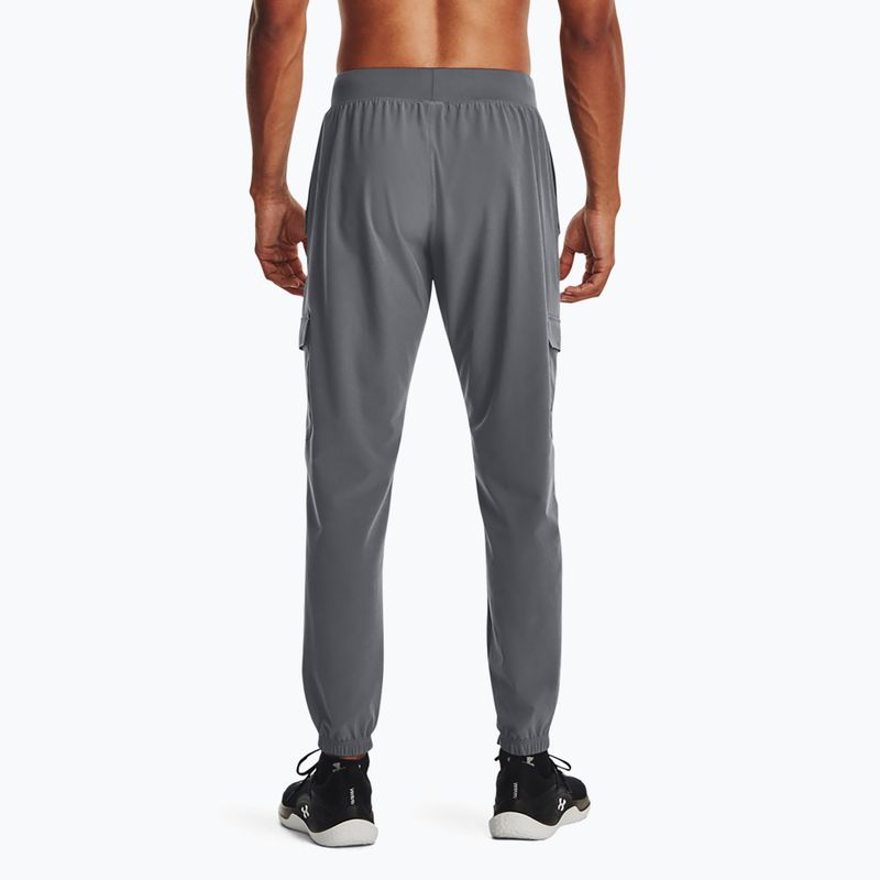 Мъжки панталони Under Armour Stretch Woven Cargo pitch gray/black 3