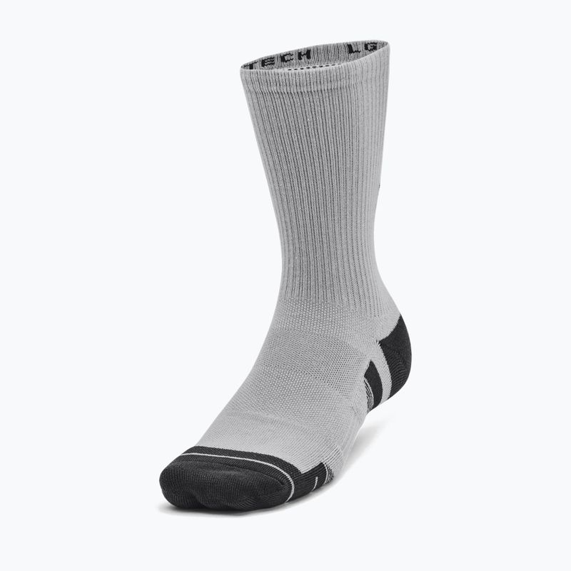 Under Armour Performance Tech 3pk Crew mod сиви/бели/струйни чорапи 11