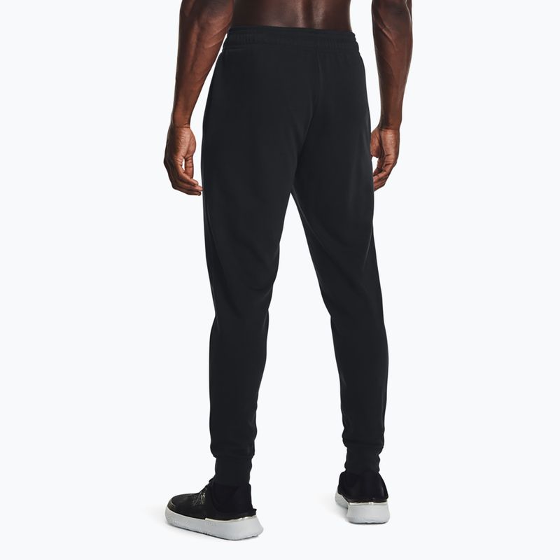 Мъжки панталони Under Armour Rival Terry Jogger black/onyx white 3