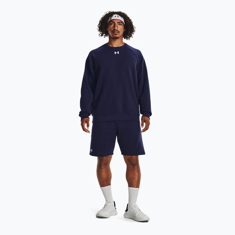 Мъжки суитшърт Under Armour Rival Fleece Crew midnight navy/white 2