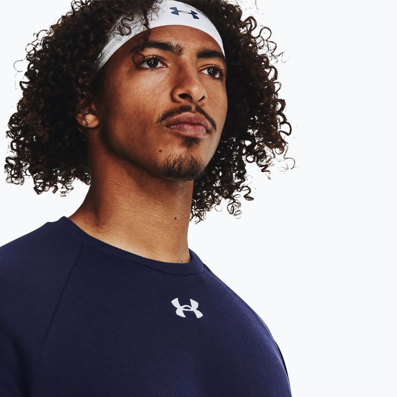 Мъжки суитшърт Under Armour Rival Fleece Crew midnight navy/white 4