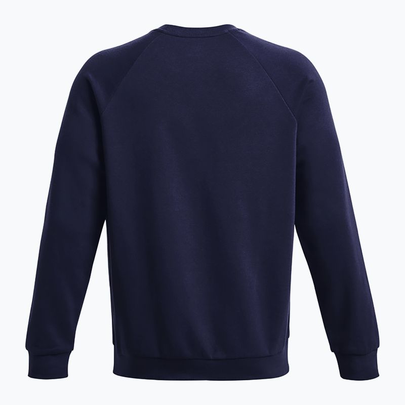 Мъжки суитшърт Under Armour Rival Fleece Crew midnight navy/white 6