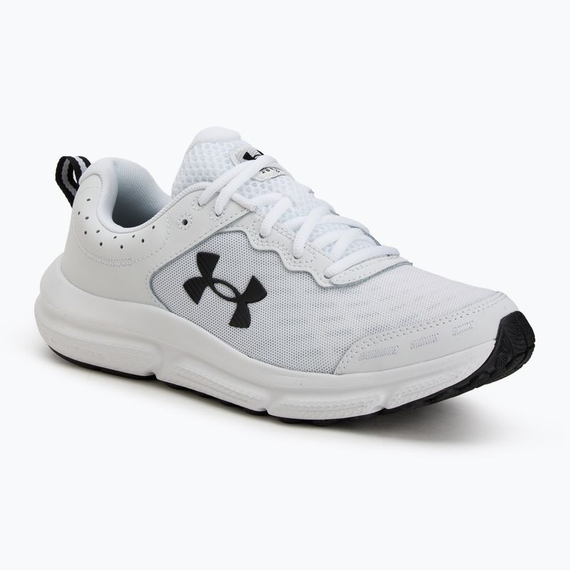 Under Armour Charged Assert 10 мъжки обувки за бягане бяло/черно/черно