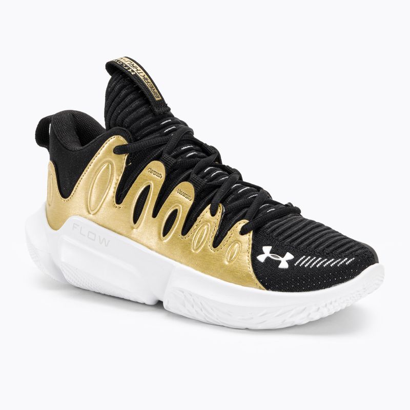 Баскетболни обувки Under Armour W Flow Breakthru 4 black/metallic gold/white за жени