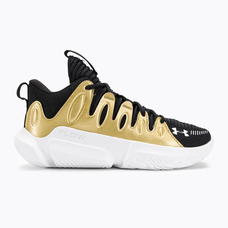 Баскетболни обувки Under Armour W Flow Breakthru 4 black/metallic gold/white за жени 2