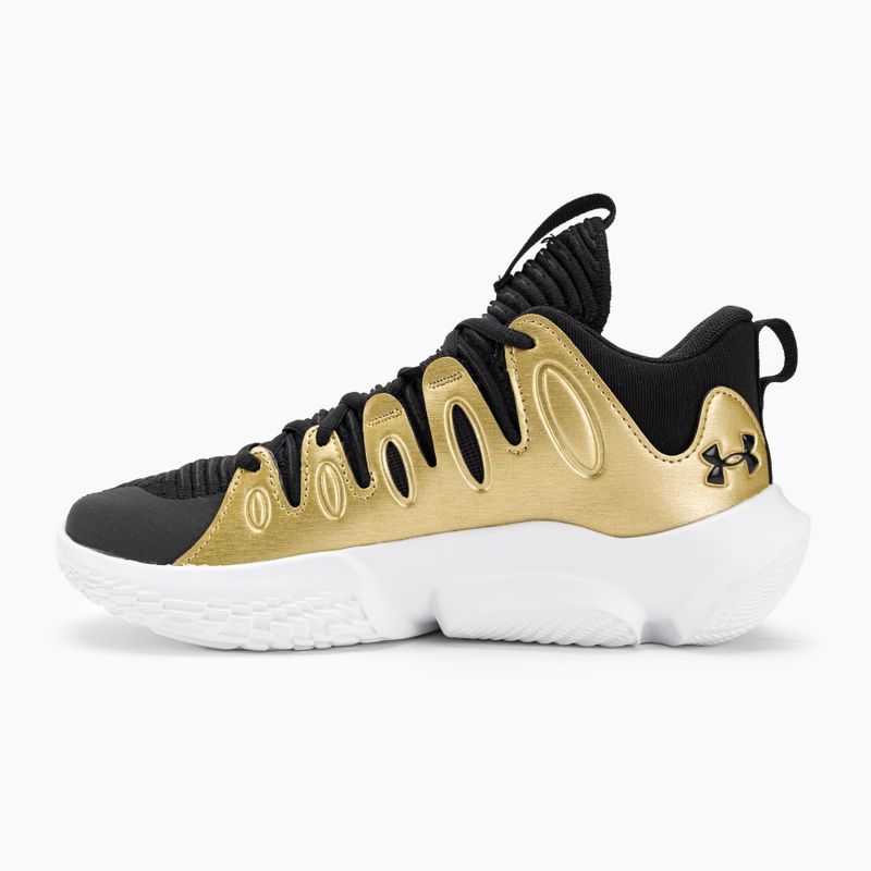 Баскетболни обувки Under Armour W Flow Breakthru 4 black/metallic gold/white за жени 10