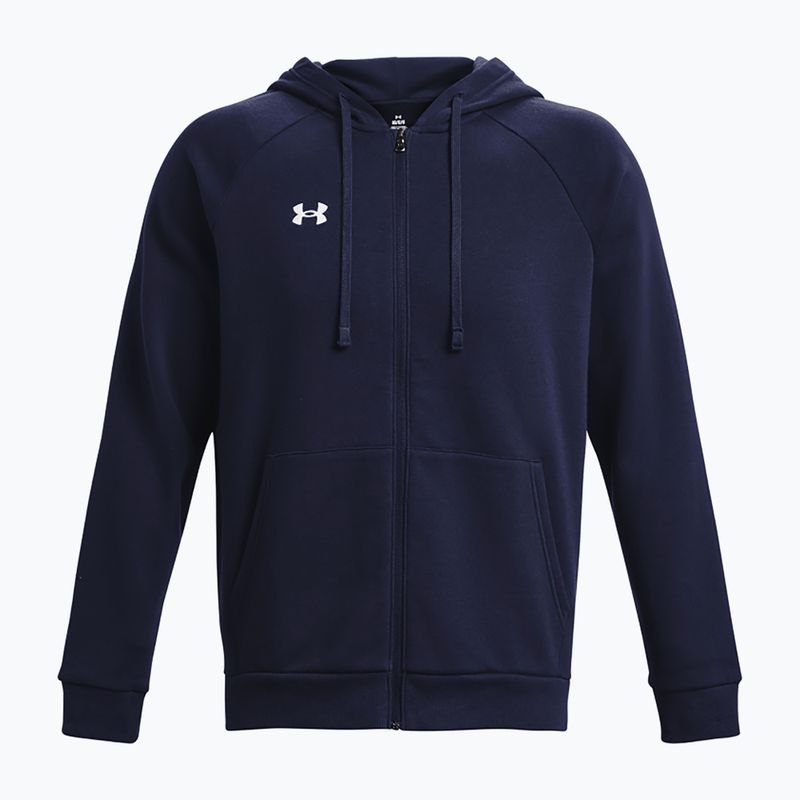 Мъжки суитшърт за тренировка Under Armour Rival Fleece FZ midnight navy/white 5