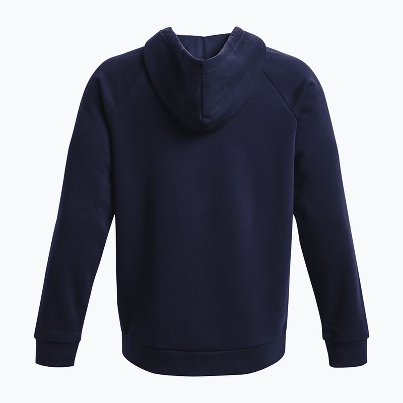 Мъжки суитшърт за тренировка Under Armour Rival Fleece FZ midnight navy/white 6