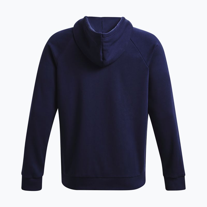 Мъжки суитшърт Under Armour Rival Fleece Logo HD midnight navy/white 6