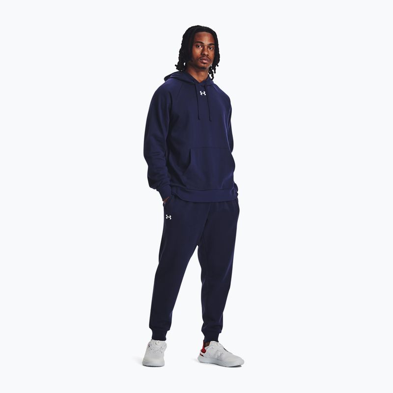 Мъжки панталони за тренировка Under Armour Rival Fleece midnight navy/white 2