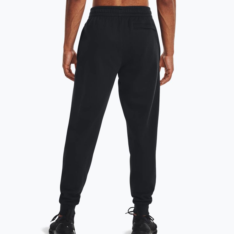 Мъжки тренировъчни панталони Under Armour Rival Fleece Joggers black/white 2