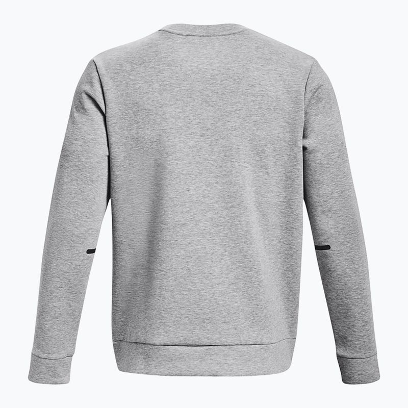 Мъжки суитшърт Under Armour Unstoppable Fleece Crew mod gray/black 6