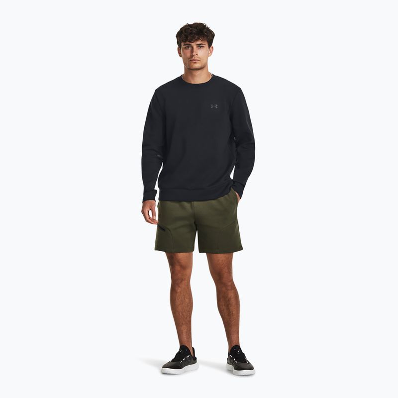 Мъжки суитшърт Under Armour Unstoppable Fleece Crew black/black 2