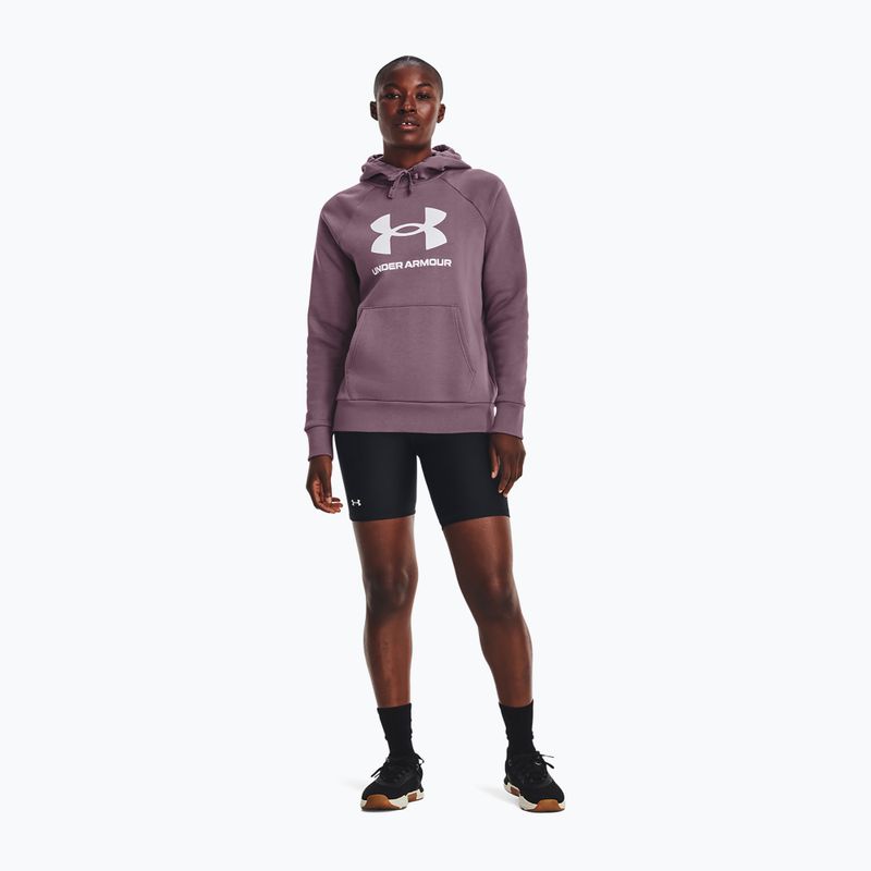 Дамски суитшърт за тренировка Under Armour Rival Fleece Big Logo misty purple/white 2