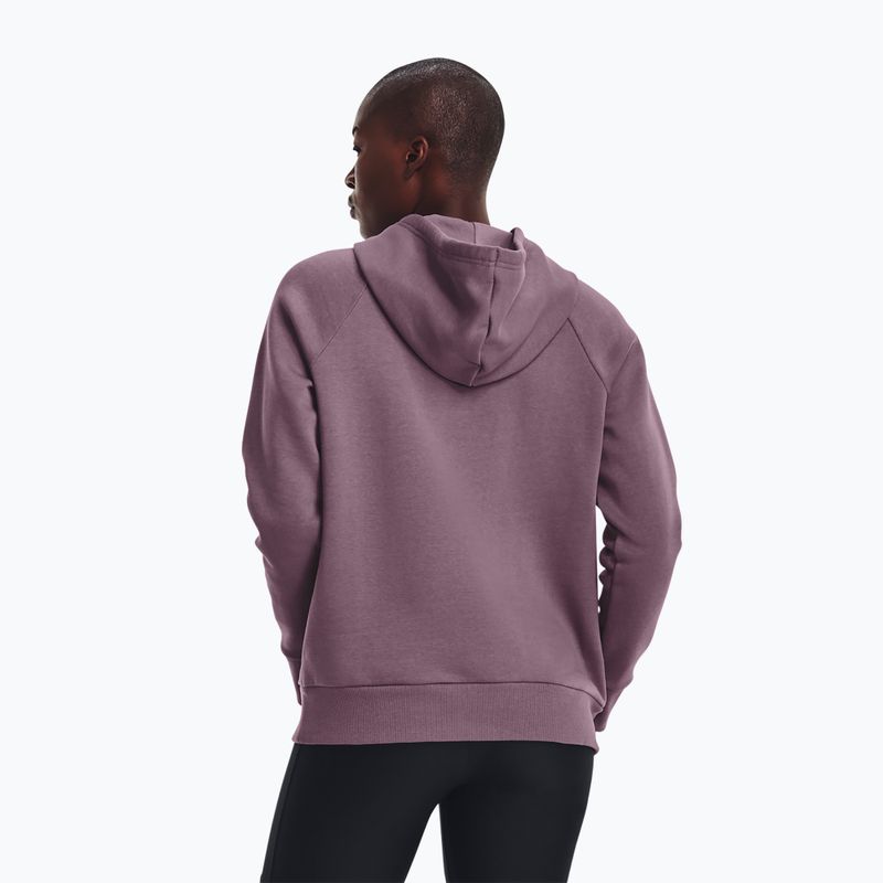 Дамски суитшърт за тренировка Under Armour Rival Fleece Big Logo misty purple/white 3