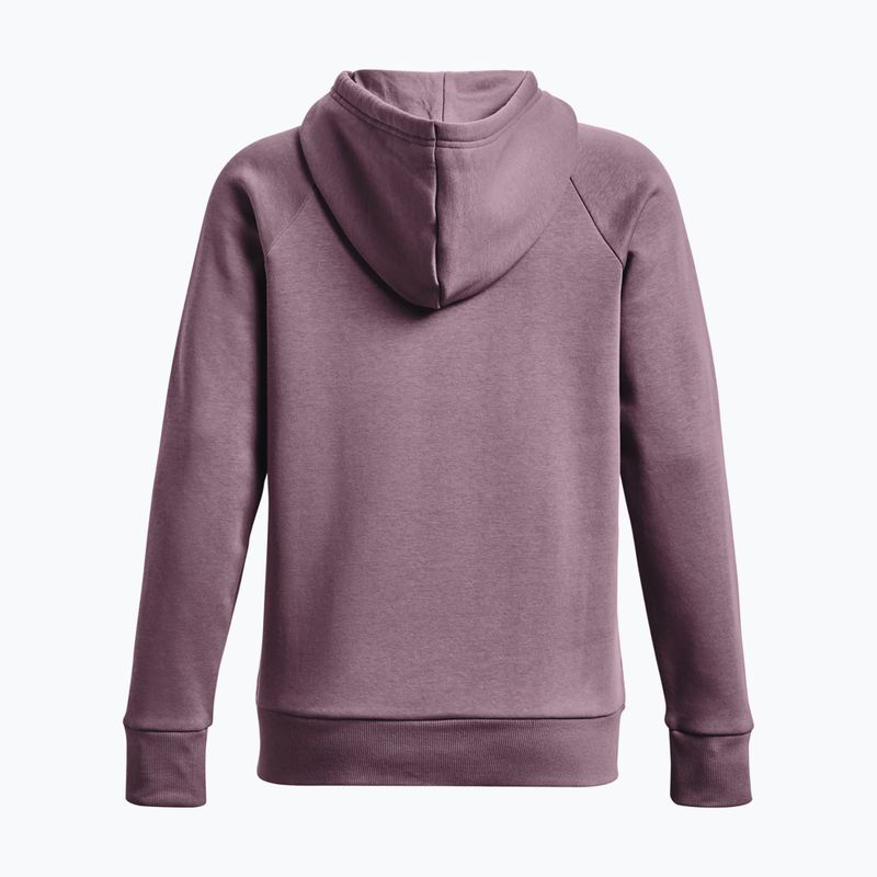 Under Armour дамски суитшърт за тренировки Rival Fleece Big Logo мъгливо лилаво/бяло 6