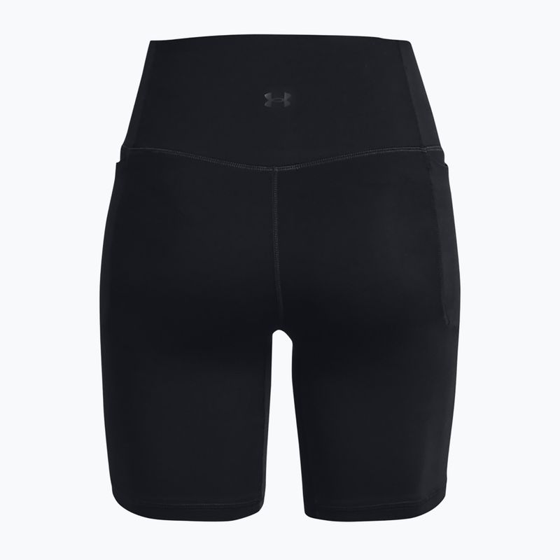 Дамски тренировъчни шорти Under Armour Meridian Bike 7in black/black 6