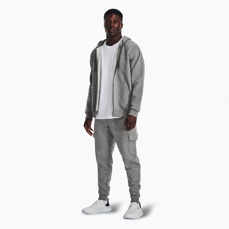 Мъжки панталони Under Armour Rival Fleece Cargo Jogger castlerock light heather / white 2