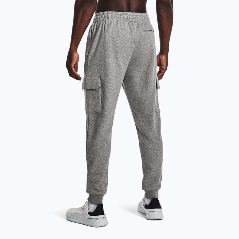 Мъжки панталони Under Armour Rival Fleece Cargo Jogger castlerock light heather / white 3