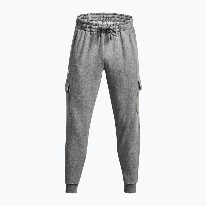 Мъжки панталони Under Armour Rival Fleece Cargo Jogger castlerock light heather / white 5
