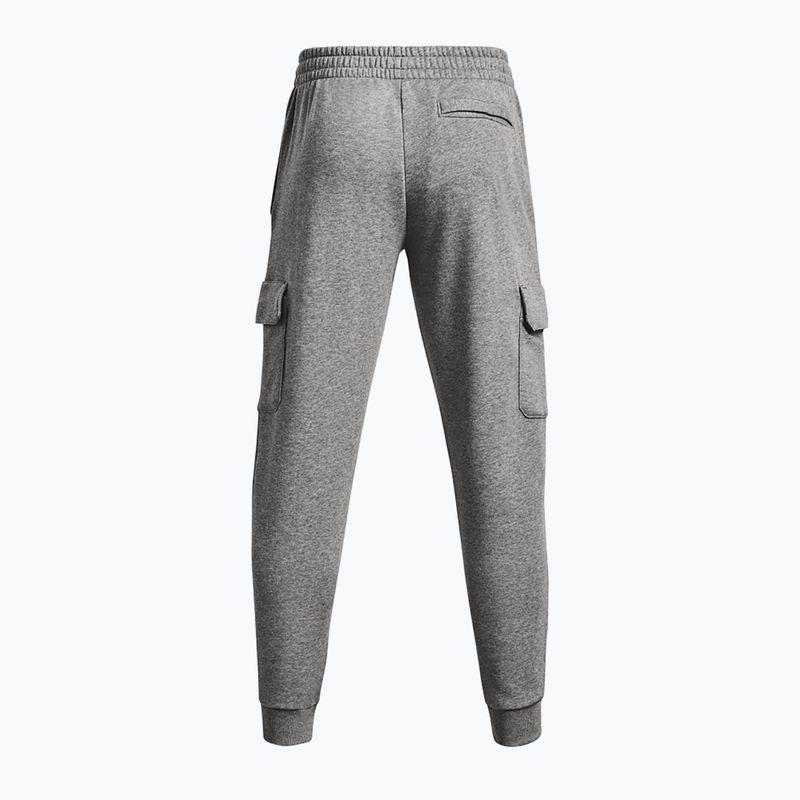 Мъжки панталони Under Armour Rival Fleece Cargo Jogger castlerock light heather / white 6
