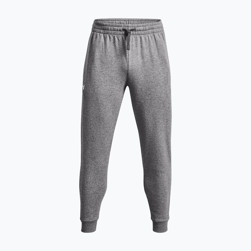 Мъжки панталони за тренировка Rival Fleece Joggers castlerock light heather/white на Under Armour 3