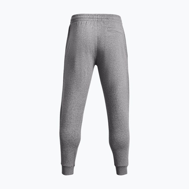 Мъжки панталони за тренировка Rival Fleece Joggers castlerock light heather/white на Under Armour 4