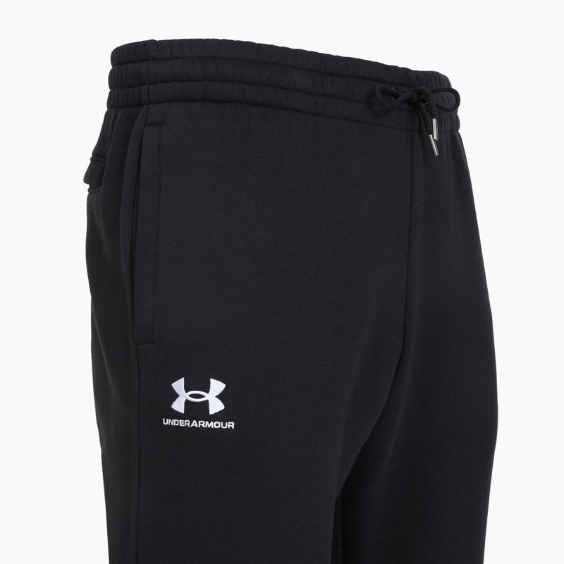 Мъжки панталони за бягане Under Armour Icon Fleece Pant black/white 3