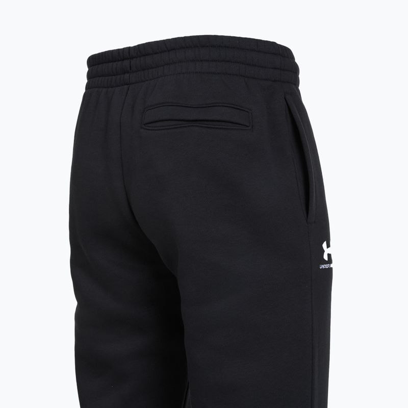 Мъжки панталони за бягане Under Armour Icon Fleece Pant black/white 4