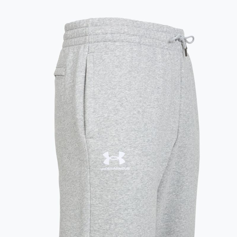 Мъжки панталони за бягане Under Armour Icon Fleece Pant mod gray full heather/white 3