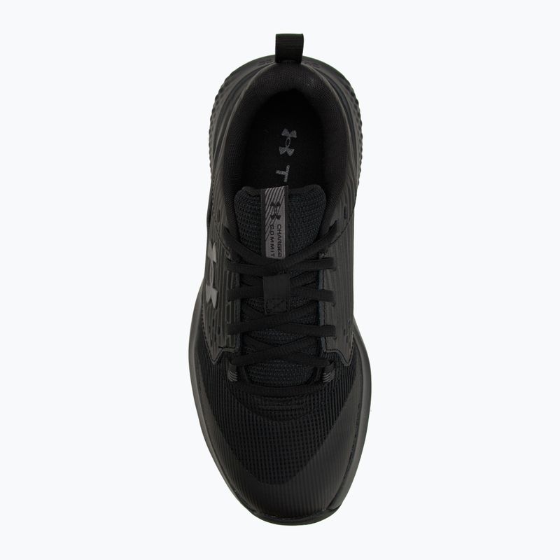 Under Armour Commit 4 black/ultimate black/castlerock мъжки обувки за тренировка 5