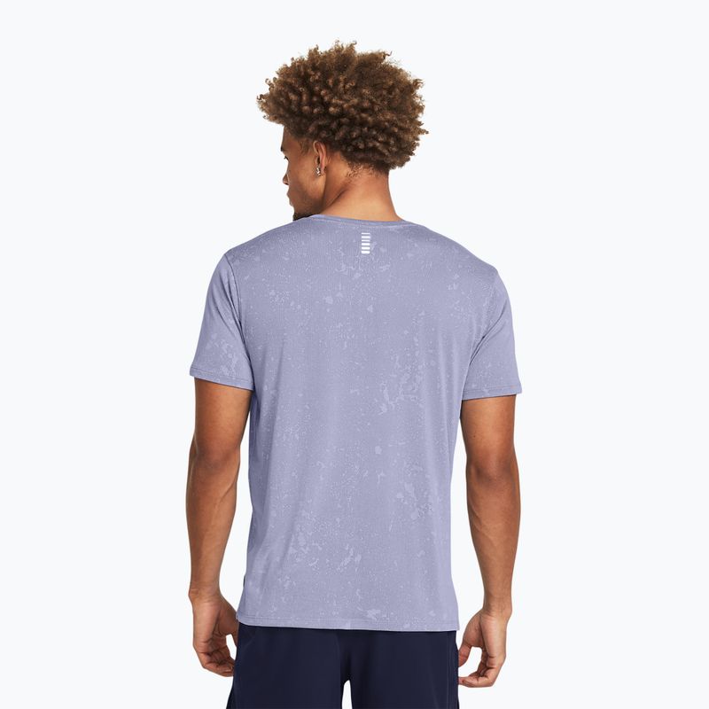 Мъжка тениска за бягане Under Armour Streaker Splatter celeste/starlight/reflective 2