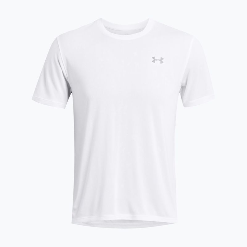 Мъжка тениска за бягане Under Armour Streaker Splatter бяла/бяла/отразителна 4