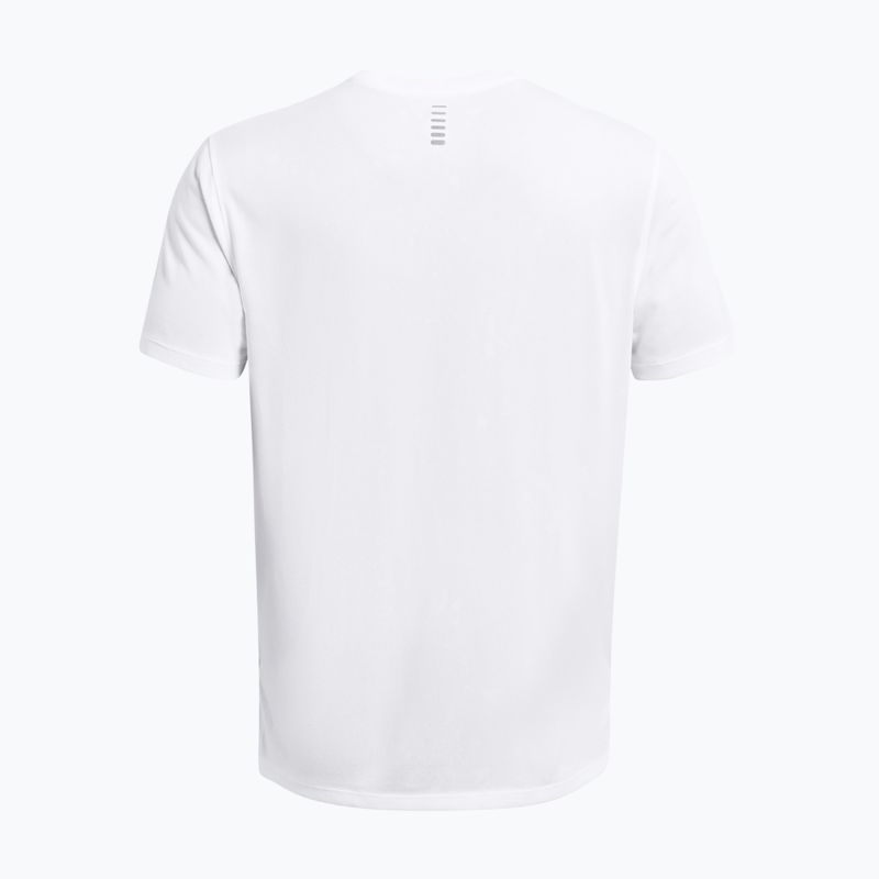 Мъжка тениска за бягане Under Armour Streaker Splatter бяла/бяла/отразителна 5