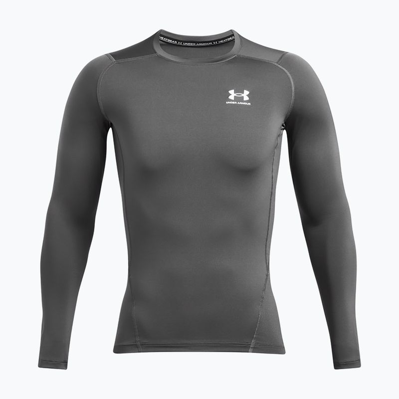 Мъжки спортен екип Under Armour Heat Gear Armour Comp castlerock/white training longsleeve 3